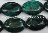 CCS446 15.5 inches 18*25mm oval dyed chrysocolla gemstone beads