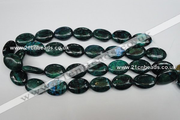 CCS446 15.5 inches 18*25mm oval dyed chrysocolla gemstone beads