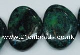 CCS482 15.5 inches 22*30mm freeform dyed chrysocolla gemstone beads