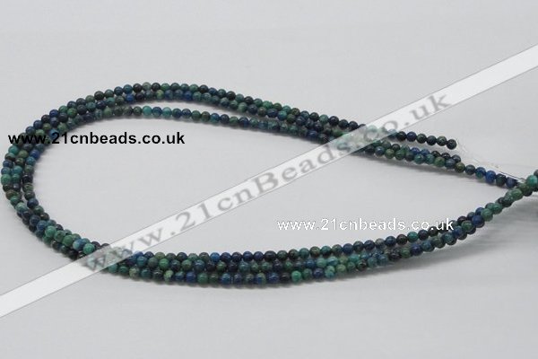 CCS50 16 inches 4mm round dyed chrysocolla gemstone beads wholesale