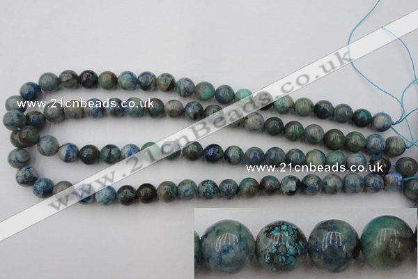 CCS503 15.5 inches 10mm round natural chrysocolla gemstone beads