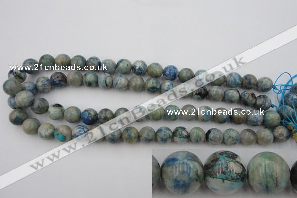 CCS504 15.5 inches 12mm round natural chrysocolla gemstone beads