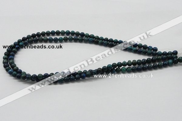 CCS51 16 inches 6mm round dyed chrysocolla gemstone beads wholesale