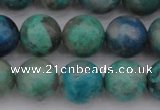 CCS514 15.5 inches 12mm round natural chrysocolla gemstone beads