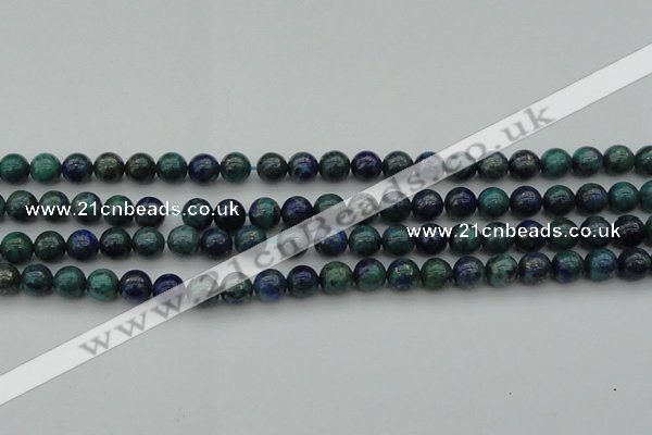 CCS522 15.5 inches 8mm round dyed chrysocolla gemstone beads