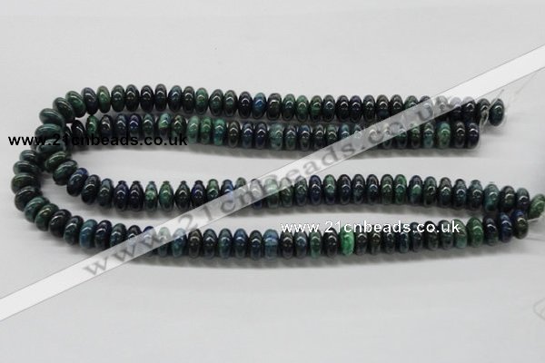 CCS53 16 inches 6*12mm rondelle dyed chrysocolla gemstone beads