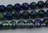 CCS531 15.5 inches 6mm faceted round dyed chrysocolla beads