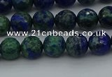 CCS532 15.5 inches 8mm faceted round dyed chrysocolla beads