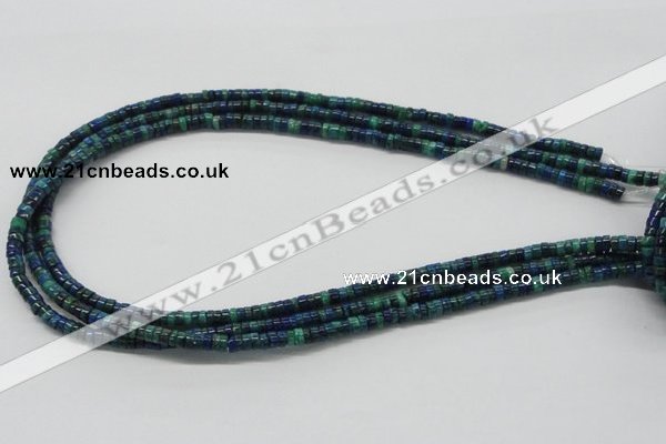 CCS54 16 inches 2*7mm heishi dyed chrysocolla gemstone beads