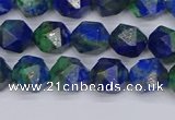 CCS546 15.5 inches 6mm faceted nuggets dyed chrysocolla beads