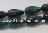 CCS56 16 inches 10*18mm teardrop dyed chrysocolla gemstone beads