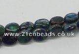 CCS59 16 inches 8*10mm oval dyed chrysocolla gemstone beads