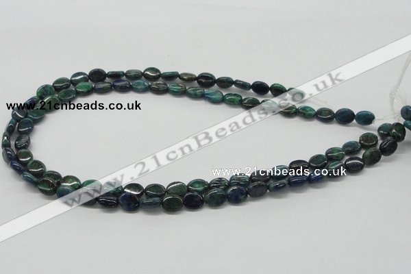 CCS59 16 inches 8*10mm oval dyed chrysocolla gemstone beads