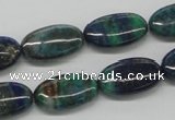 CCS60 16 inches 10*20mm oval dyed chrysocolla gemstone beads