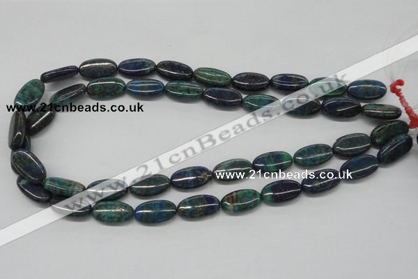 CCS60 16 inches 10*20mm oval dyed chrysocolla gemstone beads