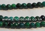 CCS601 15.5 inches 6mm faceted round dyed chrysocolla gemstone beads