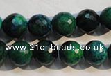 CCS604 15.5 inches 12mm faceted round dyed chrysocolla gemstone beads