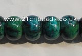 CCS618 15.5 inches 12*16mm rondelle dyed chrysocolla gemstone beads