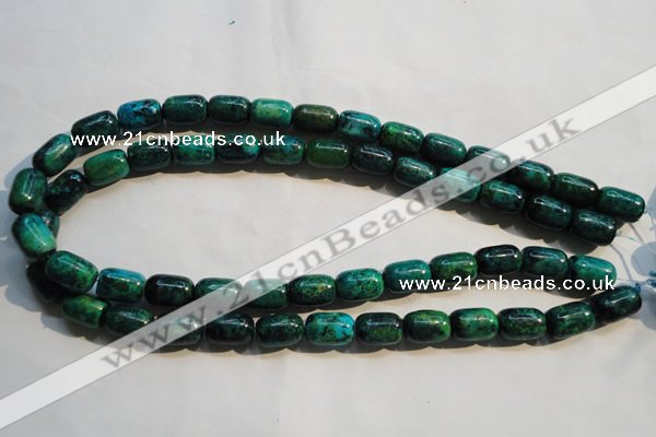 CCS628 15.5 inches 10*14mm drum dyed chrysocolla gemstone beads