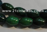 CCS631 15.5 inches 10*14mm rice dyed chrysocolla gemstone beads