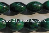 CCS633 15.5 inches 13*18mm rice dyed chrysocolla gemstone beads