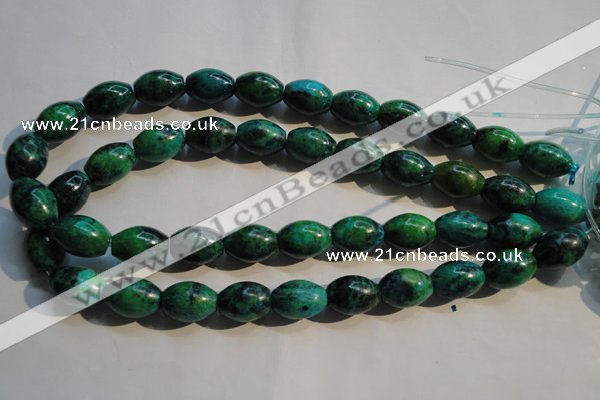 CCS633 15.5 inches 13*18mm rice dyed chrysocolla gemstone beads