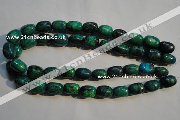 CCS647 15.5 inches 11*17mm nuggets dyed chrysocolla gemstone beads