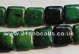 CCS658 15.5 inches 12*12mm square dyed chrysocolla gemstone beads