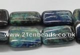 CCS68 16 inches 18*25mm rectangle dyed chrysocolla gemstone beads