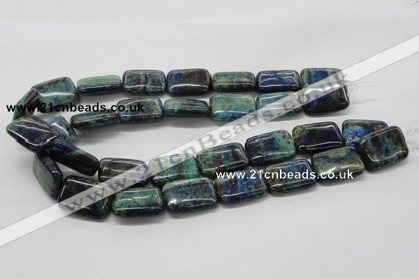 CCS68 16 inches 18*25mm rectangle dyed chrysocolla gemstone beads