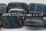 CCS69 16 inches 22*30mm rectangle dyed chrysocolla gemstone beads