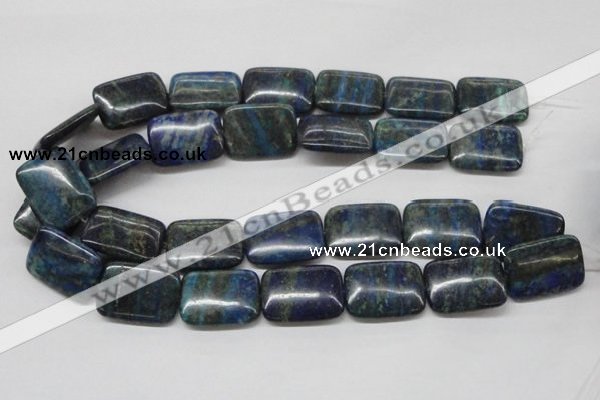 CCS69 16 inches 22*30mm rectangle dyed chrysocolla gemstone beads