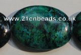 CCS701 15.5 inches 30*40mm oval dyed chrysocolla gemstone beads