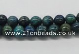 CCS72 15.5 inches 14mm round dyed chrysocolla gemstone beads