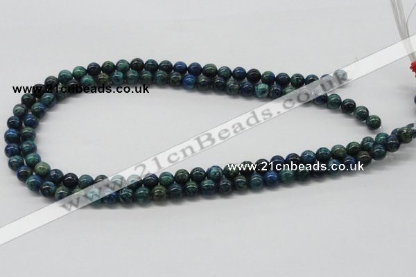 CCS72 15.5 inches 14mm round dyed chrysocolla gemstone beads