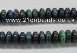 CCS73 15.5 inches 5*8mm rondelle dyed chrysocolla gemstone beads