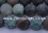 CCS764 15.5 inches 12mm round matte natural chrysocolla beads