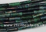 CCS77 15.5 inches 4*13mm tube dyed chrysocolla gemstone beads