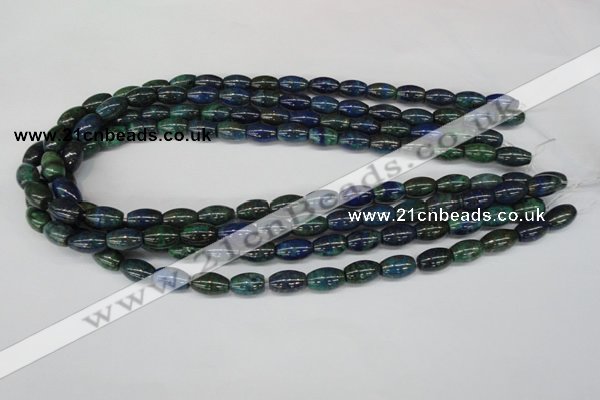 CCS79 15.5 inches 8*12mm rice dyed chrysocolla gemstone beads