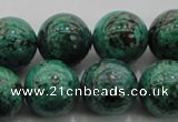 CCS804 15.5 inches 12mm round natural Chinese chrysocolla beads