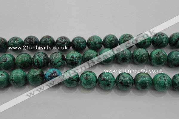 CCS804 15.5 inches 12mm round natural Chinese chrysocolla beads