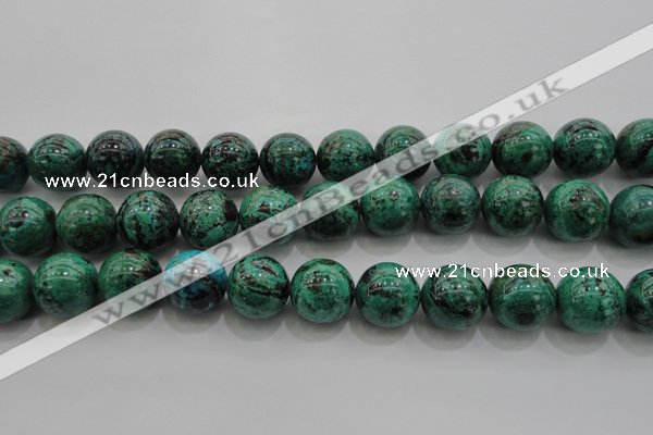 CCS805 15.5 inches 14mm round natural Chinese chrysocolla beads