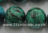 CCS807 15.5 inches 18mm round natural Chinese chrysocolla beads