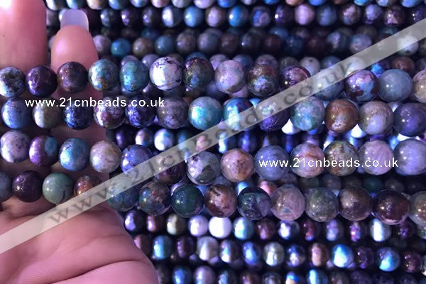 CCS859 15.5 inches 8mm round natural chrysocolla beads wholesale