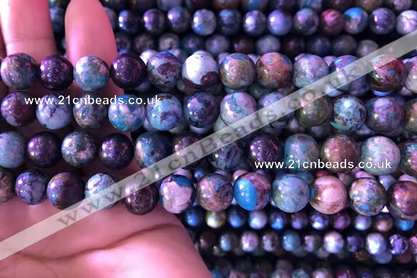 CCS860 15.5 inches 10mm round natural chrysocolla beads wholesale