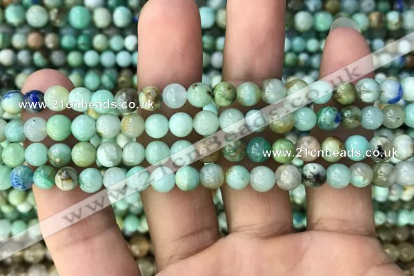 CCS865 15.5 inches 6mm round chrysocolla gemstone beads