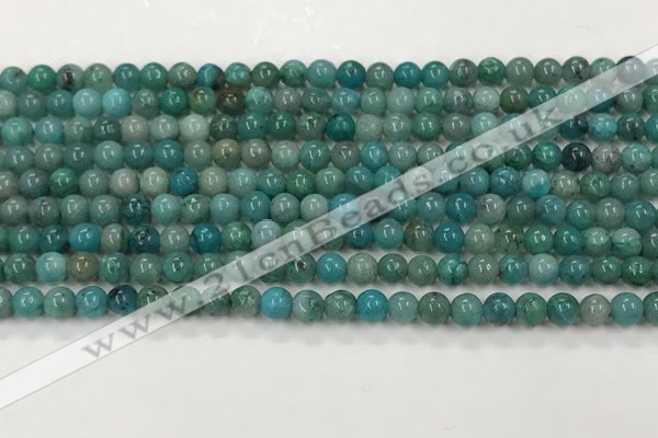 CCS872 15.5 inches 4mm round natural chrysocolla gemstone beads