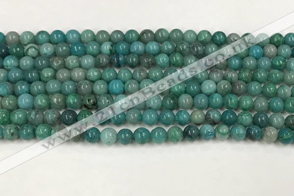 CCS873 15.5 inches 5mm round natural chrysocolla gemstone beads