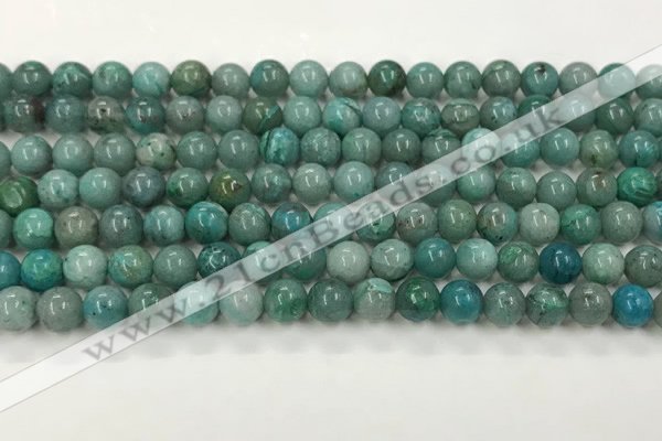 CCS874 15.5 inches 6mm round natural chrysocolla gemstone beads