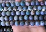 CCS891 15 inches 12mm round natural chrysocolla beads wholesale